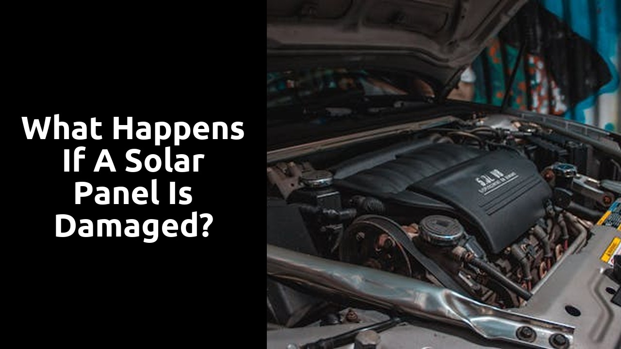 What happens if a solar panel is damaged?